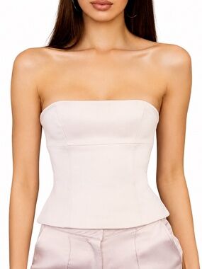 House of CB • Satin Corset • Blush
